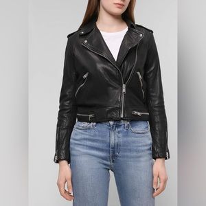 AllSaints Bourne Biker Leather Jacket